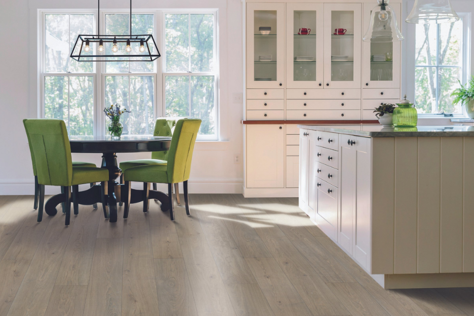 wood floor in kitchen